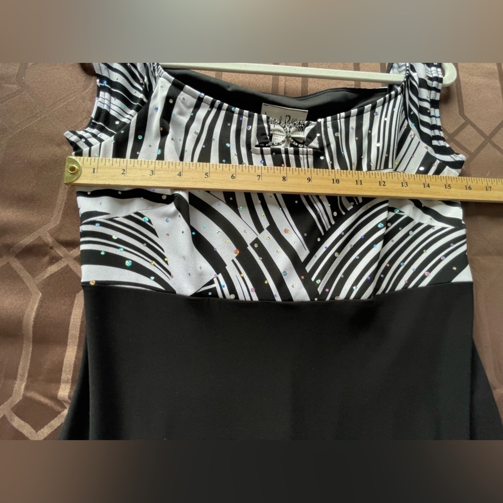 JOSEPH RIBKOFF Sleeveless Midi Dress - Sequinned Top and Ruffle Bottom Size 10 - Picture 10 of 13